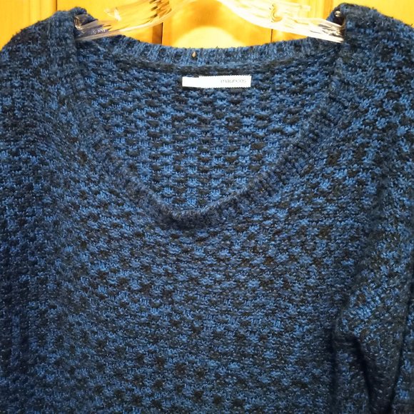 Maurices Royal Blue & Black Knit Sweater W/Pockets Size L (T-332) - Picture 8 of 10